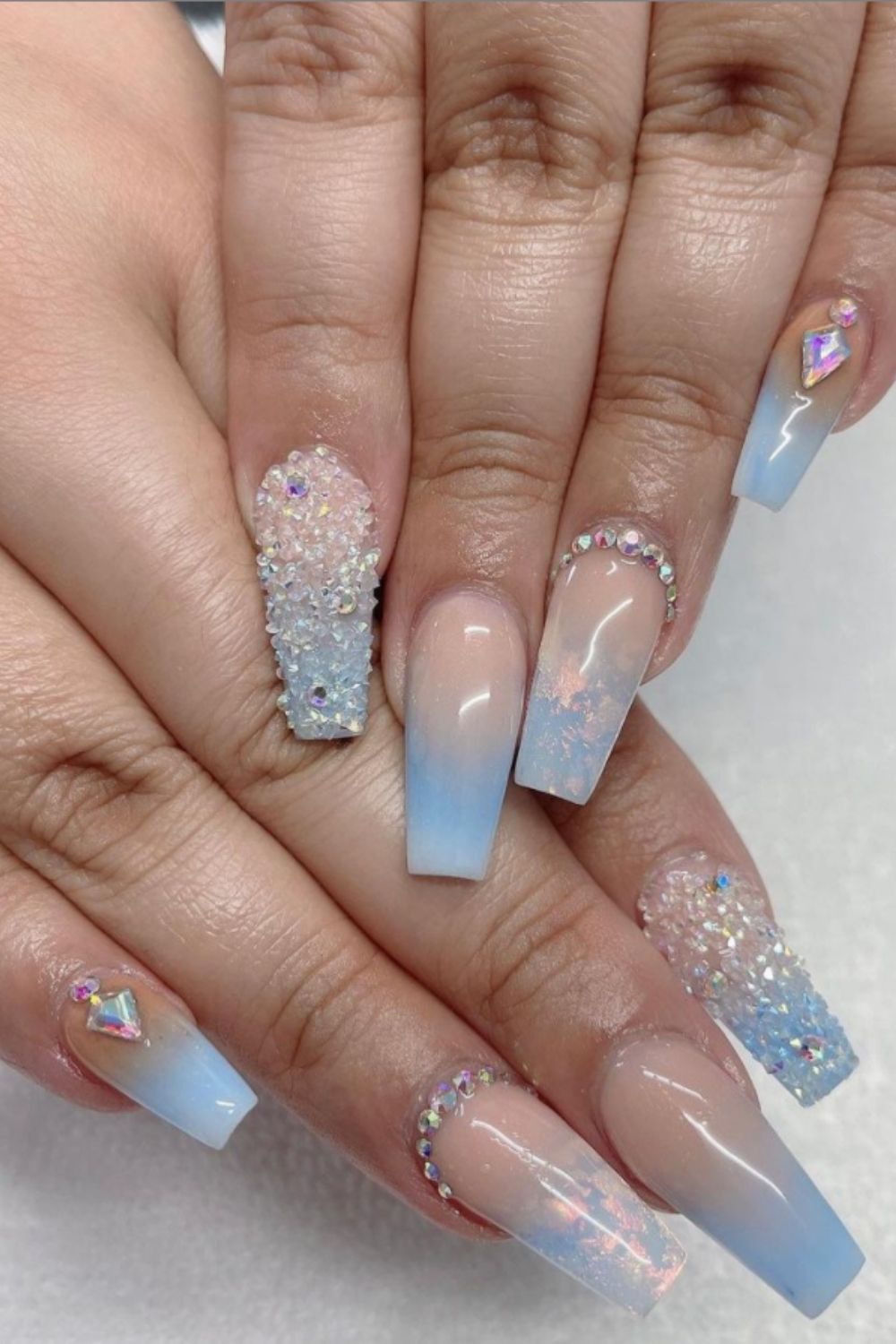 Glitter Acrylic Nails:40 Awesome Summer Nail Designs To Inspire You!