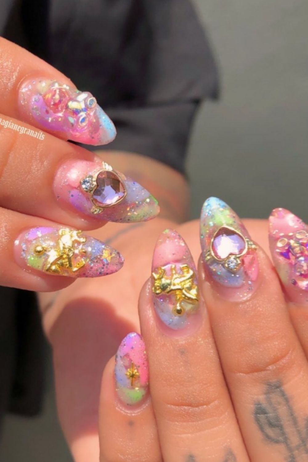 Almond Nails: 40 Cute Nail Art To Attractive You In summer 2021!