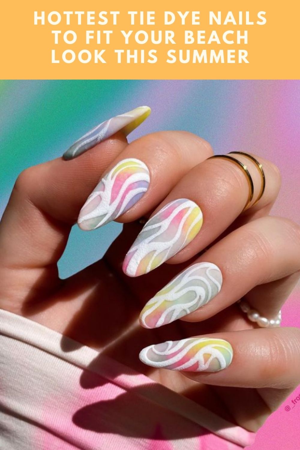 Hottest Tie Dye Nails to Fit Your Beach Look This Summer