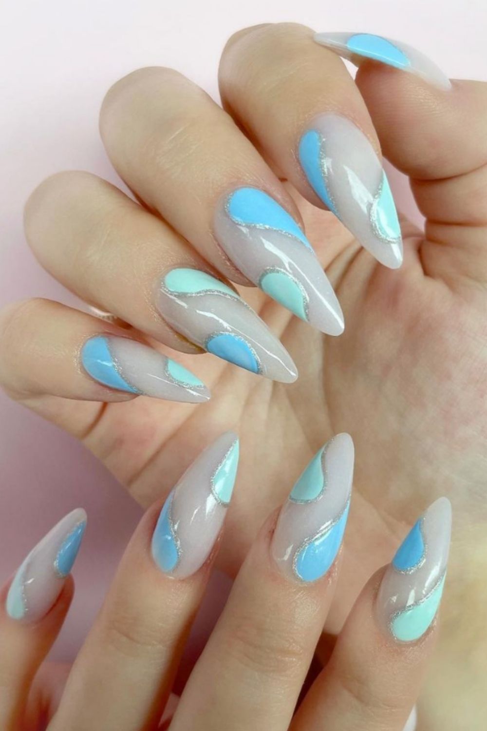 40 Cute Almond Short Acrylic Nails For Summer Nail Design