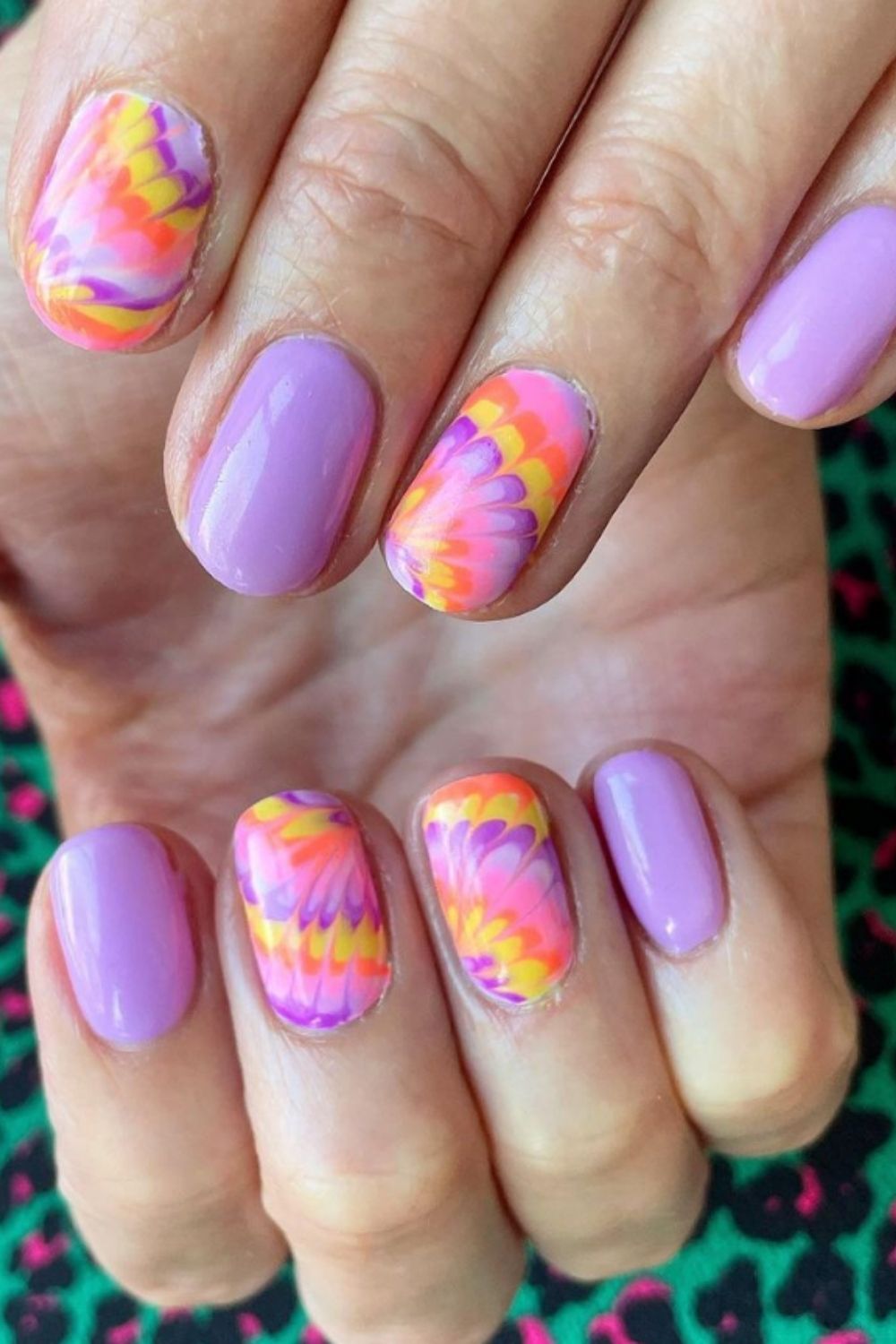 Hottest Tie Dye Nails to Fit Your Beach Look This Summer