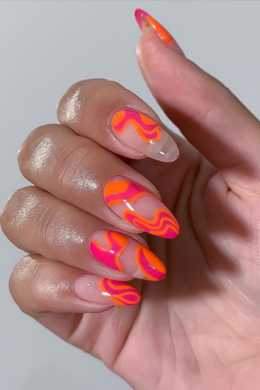 40 Cute Almond Short Acrylic Nails For Summer Nail Design