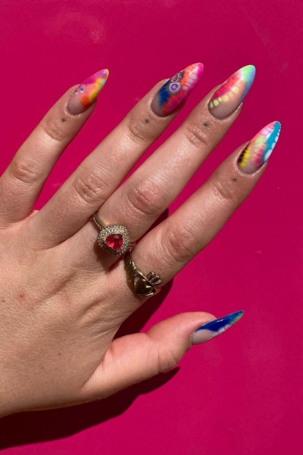 Hottest Tie Dye Nails to Fit Your Beach Look This Summer