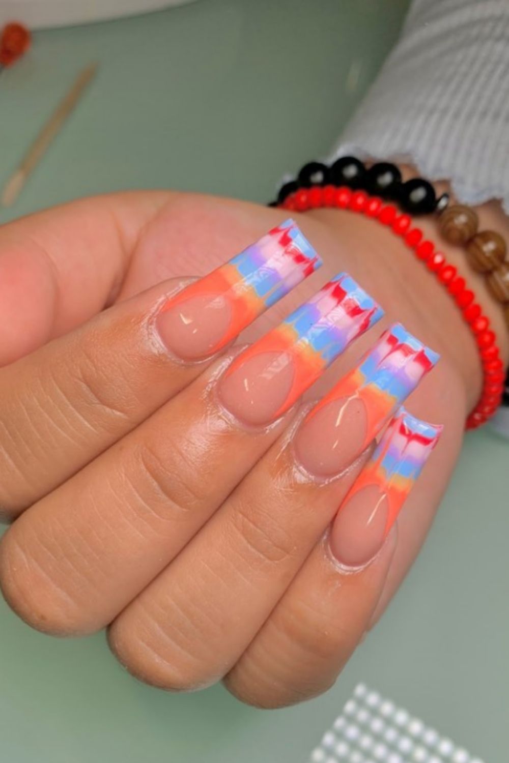 Hottest Tie Dye Nails to Fit Your Beach Look This Summer