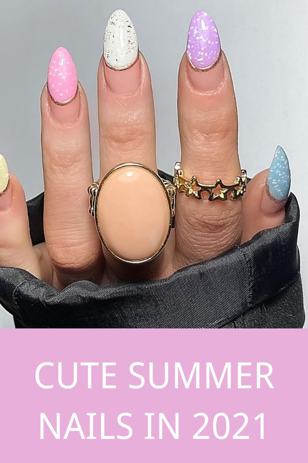 Pretty Summer Acrylic Nails To Try When You Go A Vacation!