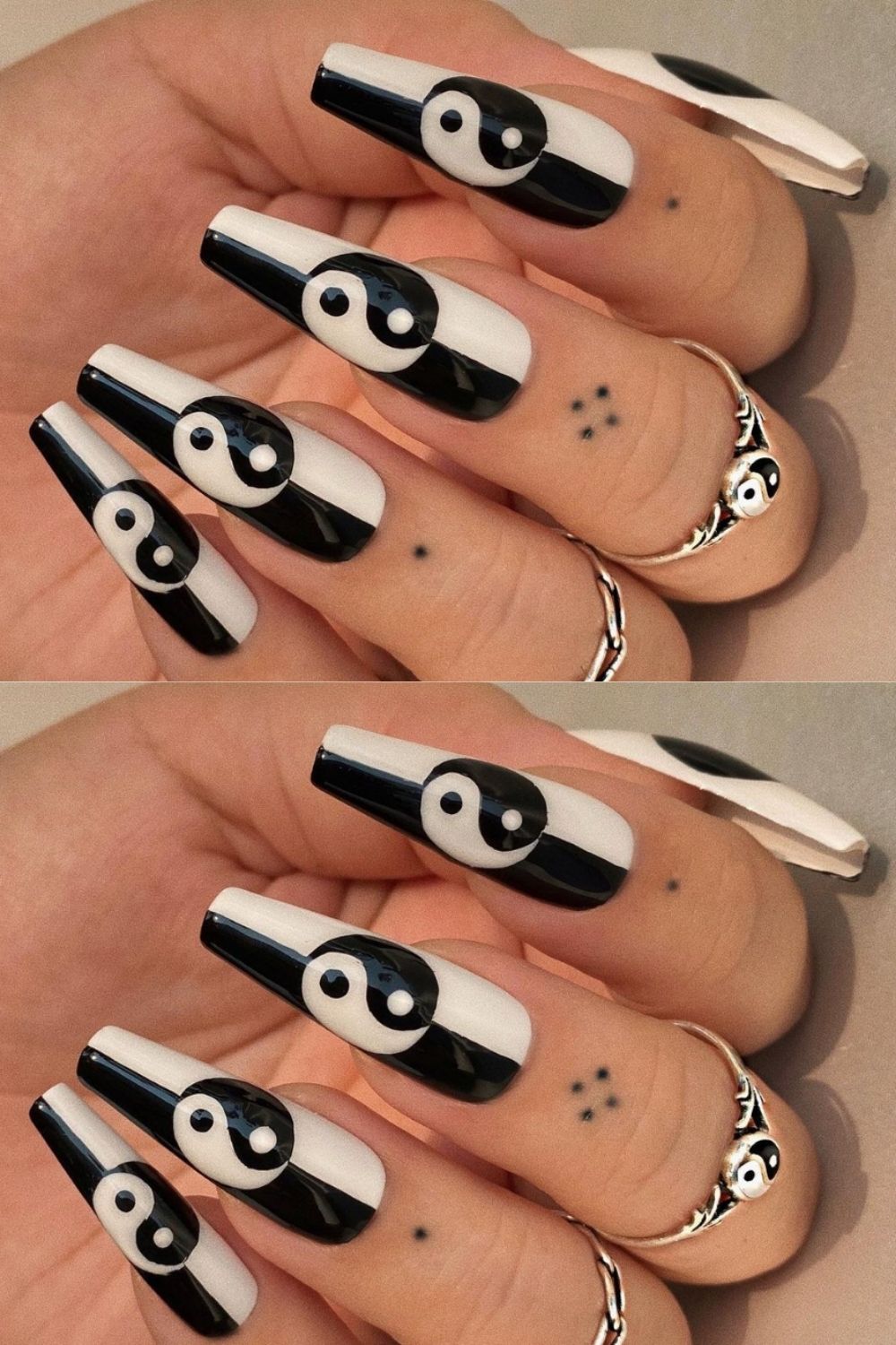 40 Stylish Black And White Nails To Do In Summer 2021!