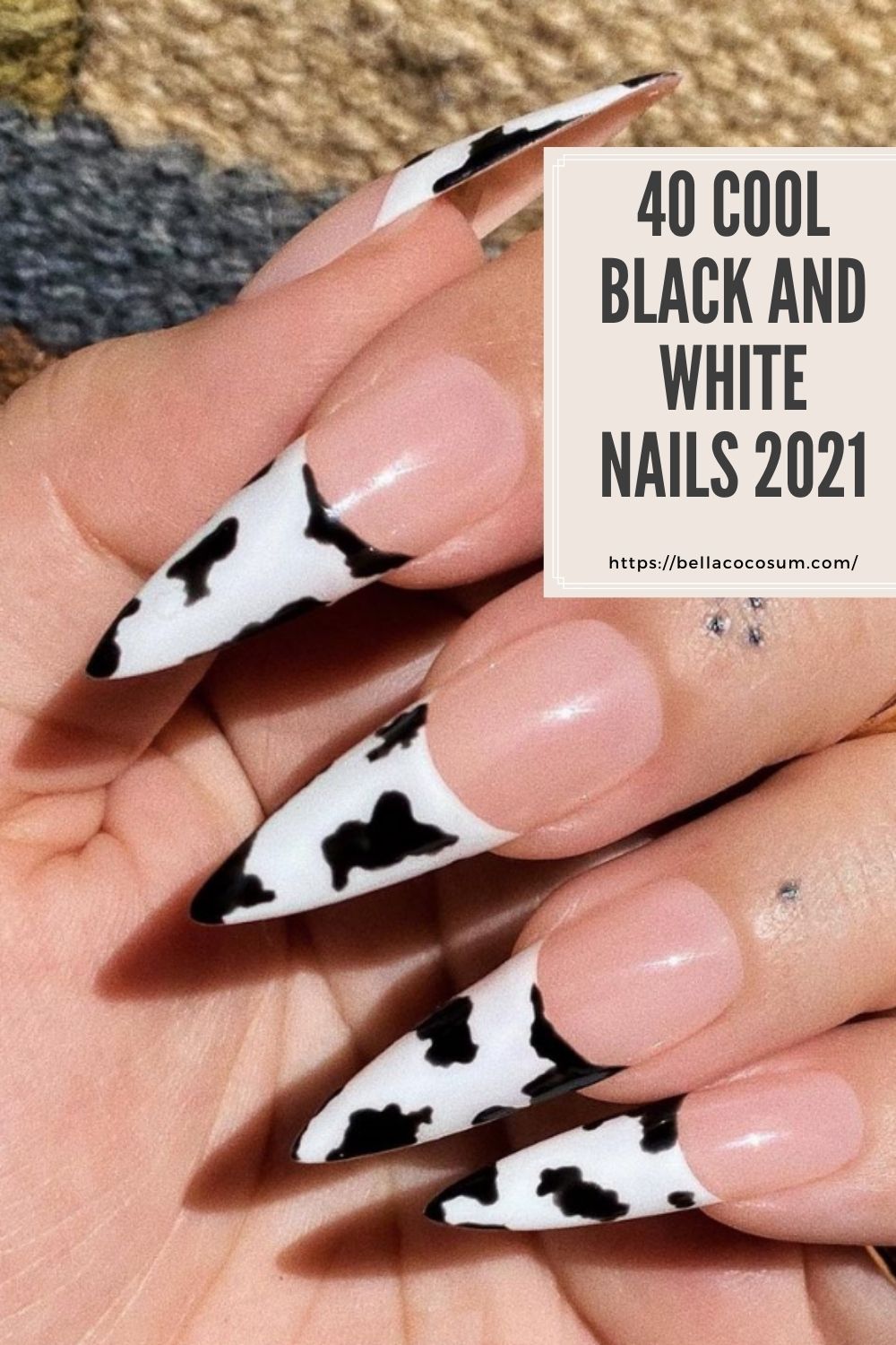 40 Stylish Black And White Nails To Do In Summer 2021!