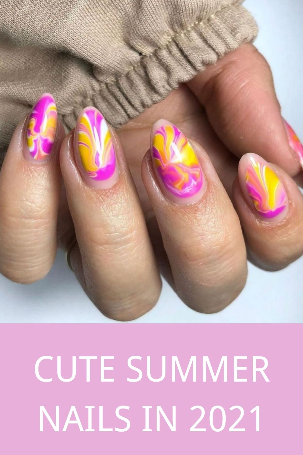 Pretty Summer Acrylic Nails To Try When You Go A Vacation!