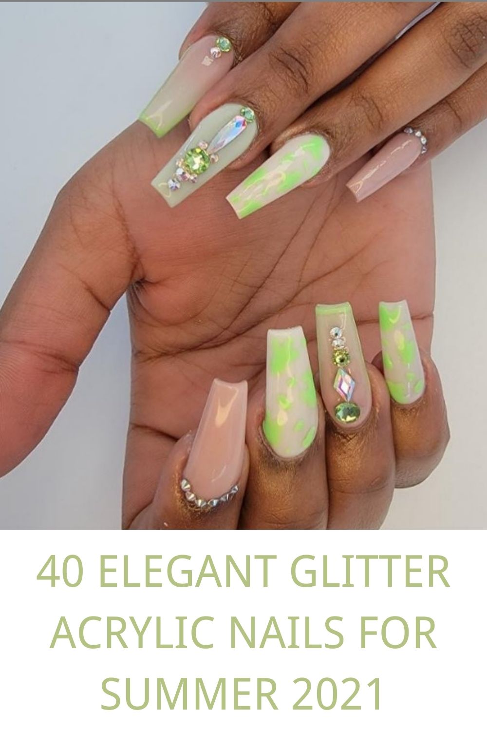 35+ Amazing Glitter Acrylic Nails You Want To Try In 2021!