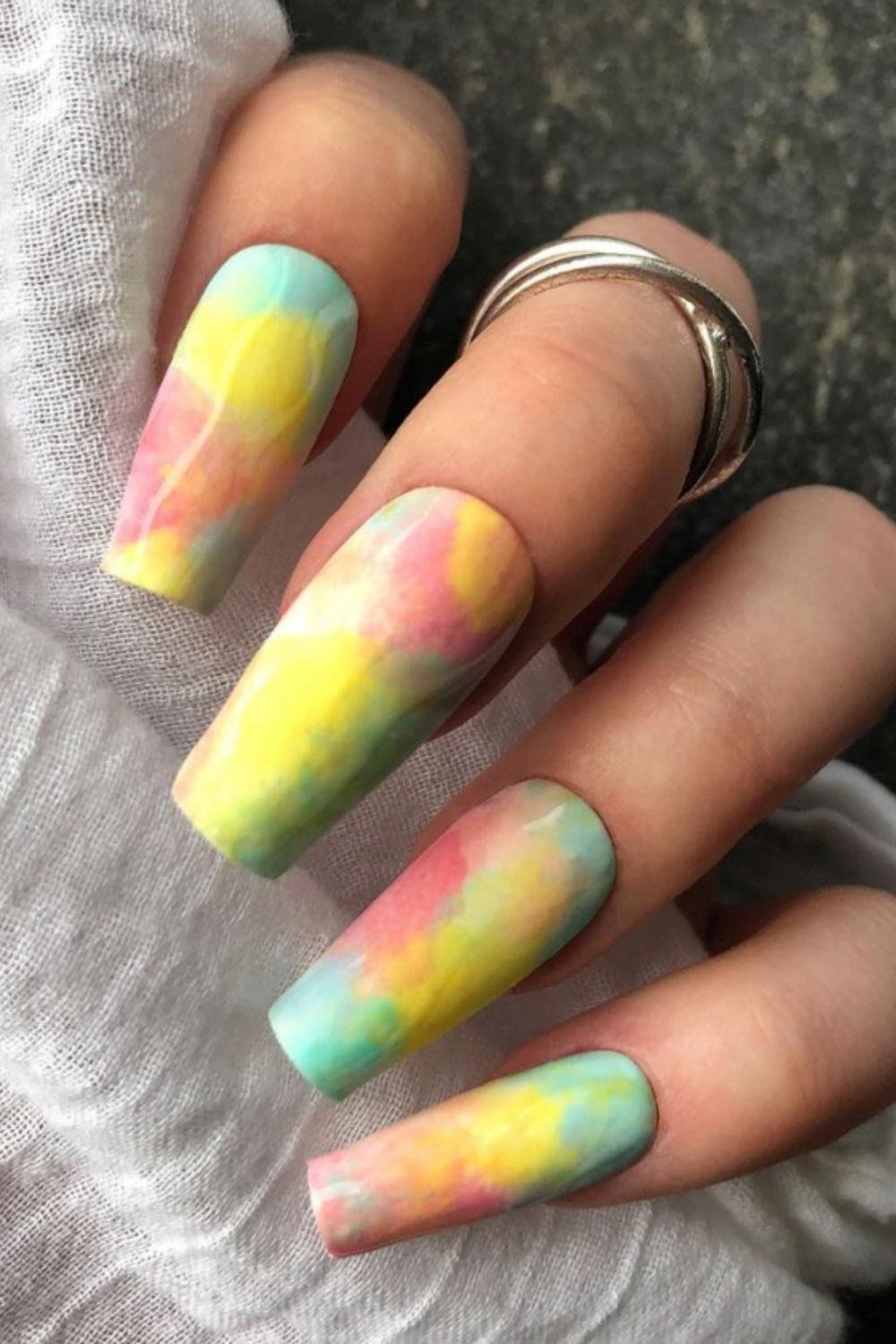 Hottest Tie Dye Nails to Fit Your Beach Look This Summer