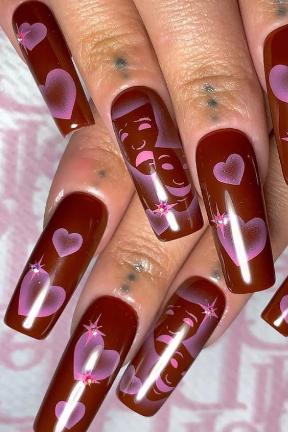 Coffin fall nails | 35 gorgeous coffin shape nails design