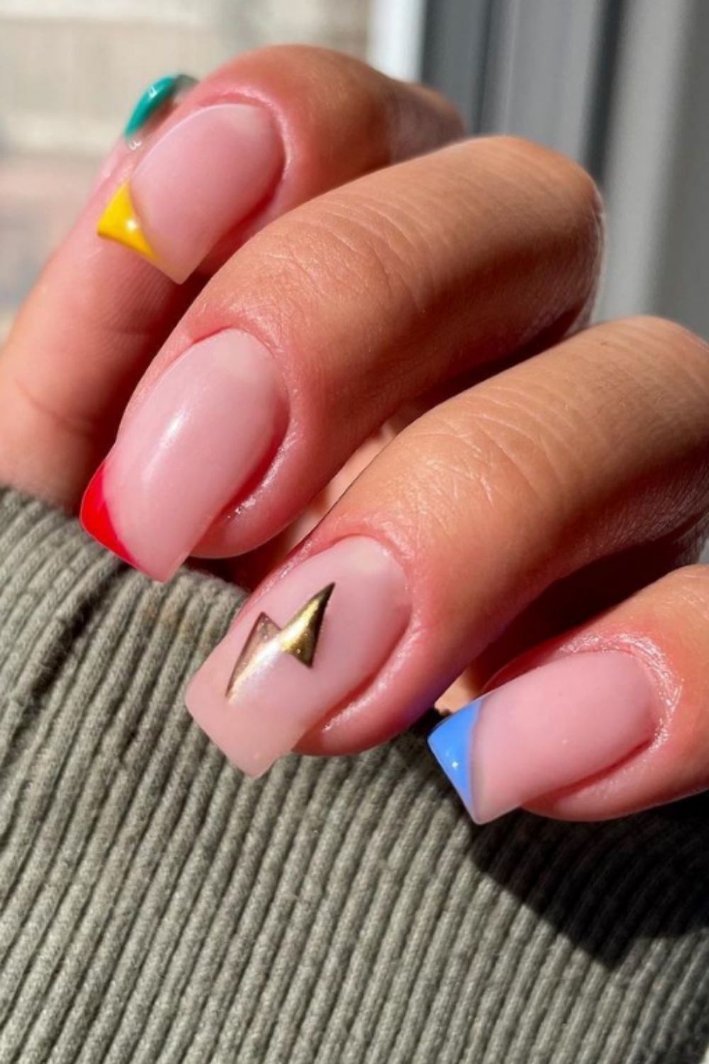 Coffin nails with French tip |35 Cute Nails With French Tips To DIY Now