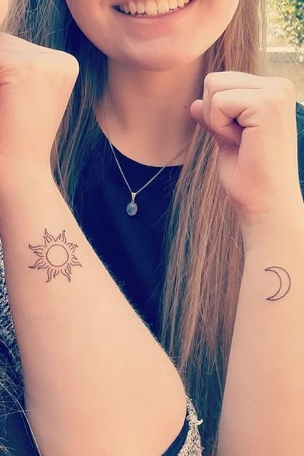 Sun and moon tattoo designs for best and meaningful tattoo design 2021
