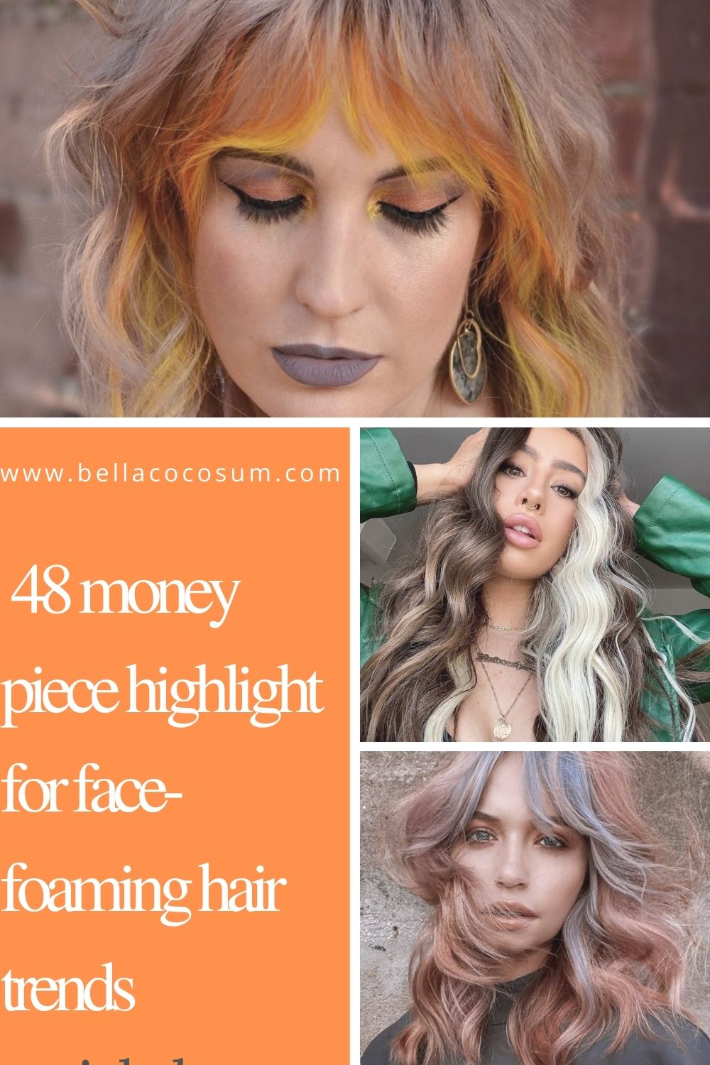 Alluring Money Piece Hair Highlights for a Face-Framing Hair Trend