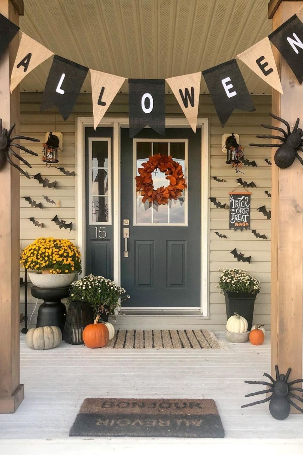 48 Creative Outside Halloween porch decoration ideas 2021