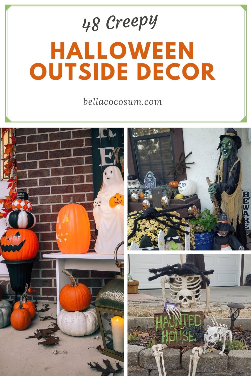 48 Creative Outside Halloween porch decoration ideas 2021