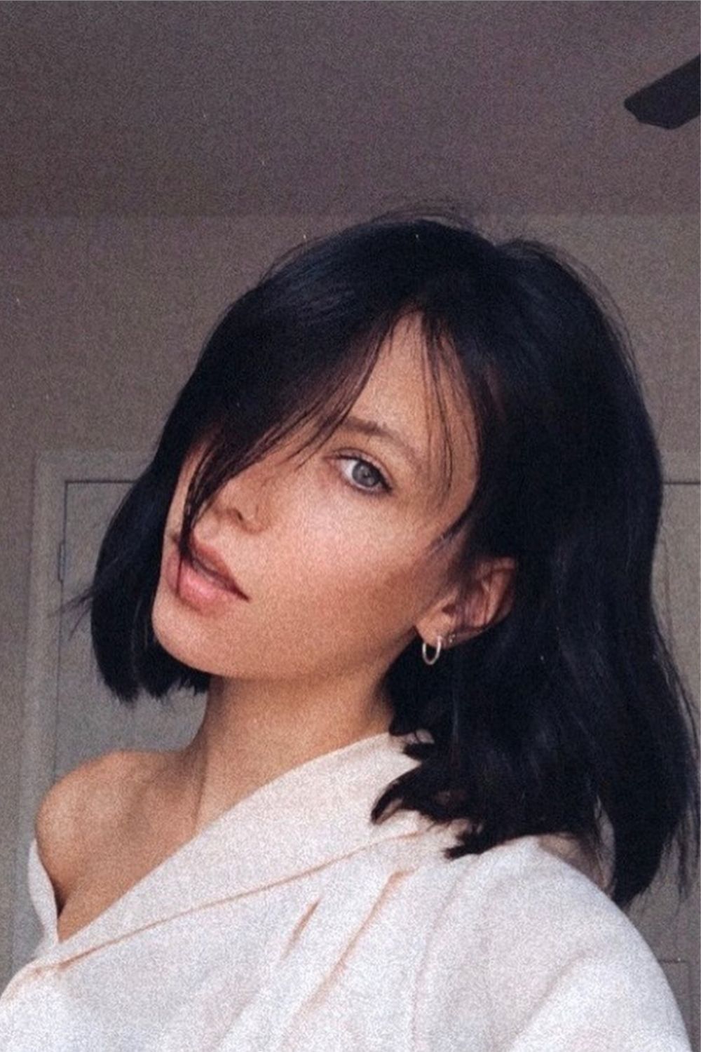 34 Cool Shoulder length haircut with bangs to try 2021