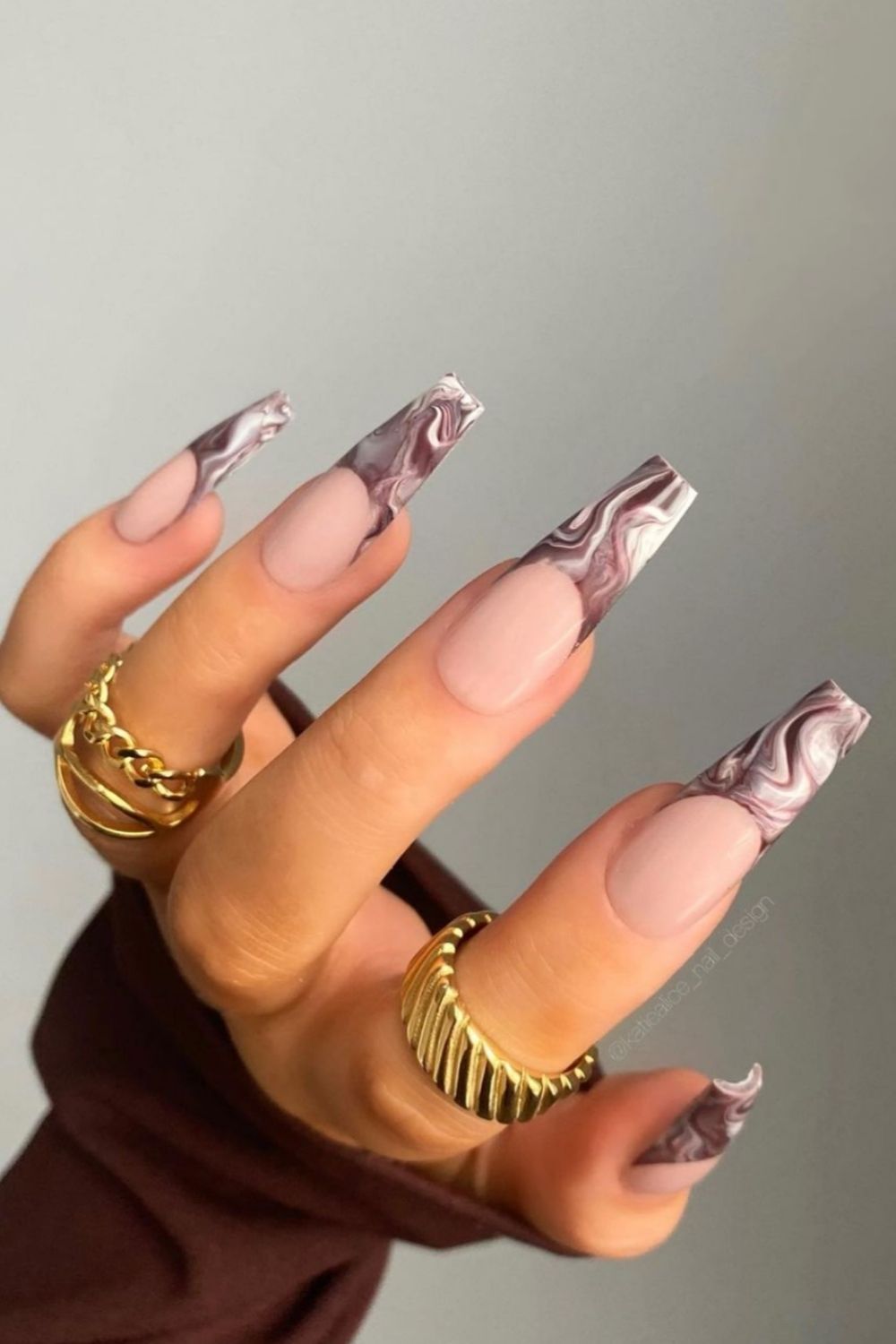 30 Trendy Fall coffin nails inspiration for Autumn 2021