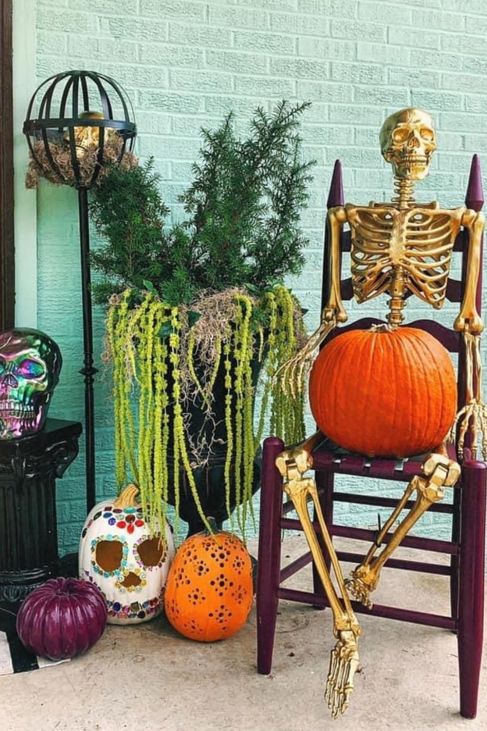 48 Creative Outside Halloween porch decoration ideas 2021