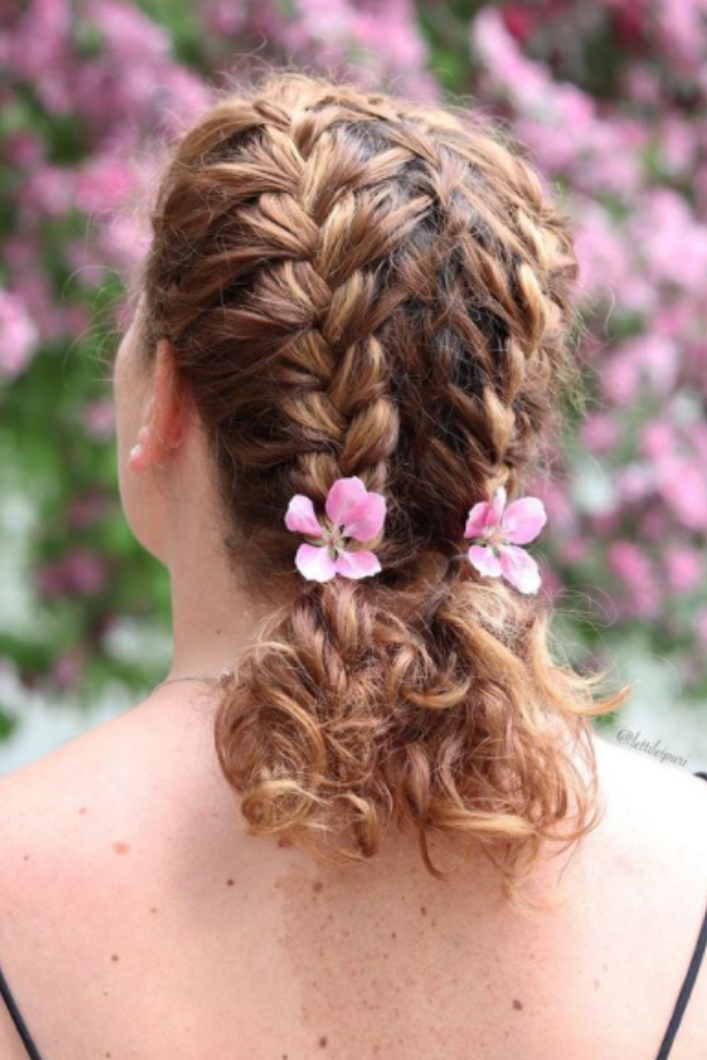 Double braids for homecoming hairstyles updo