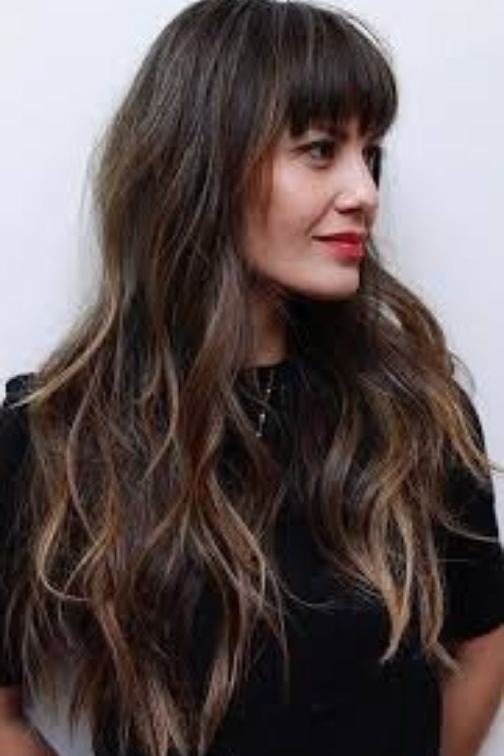 40 Various Long Haircuts with bangs for Stylish Look