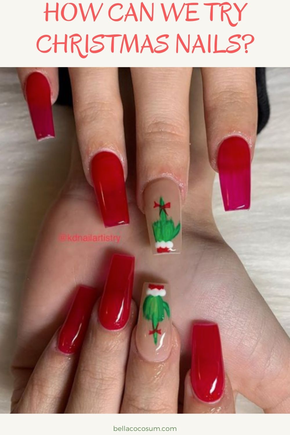 How can we try Christmas nails?