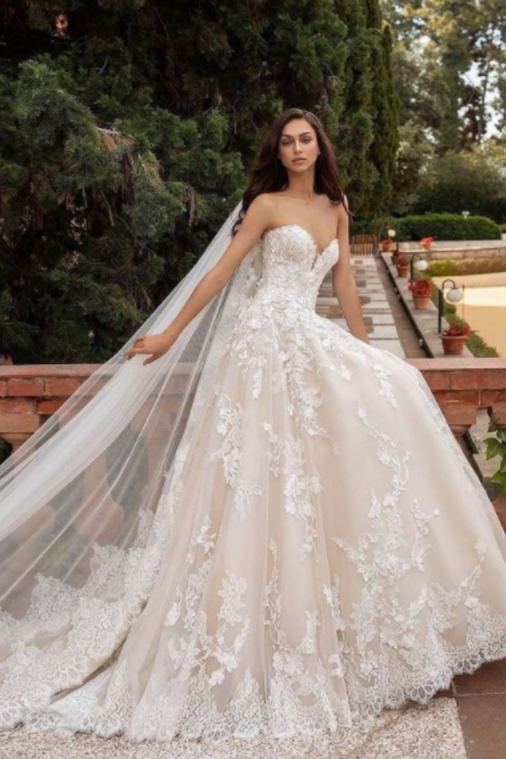 Layered greek vintage wedding dress ideas
