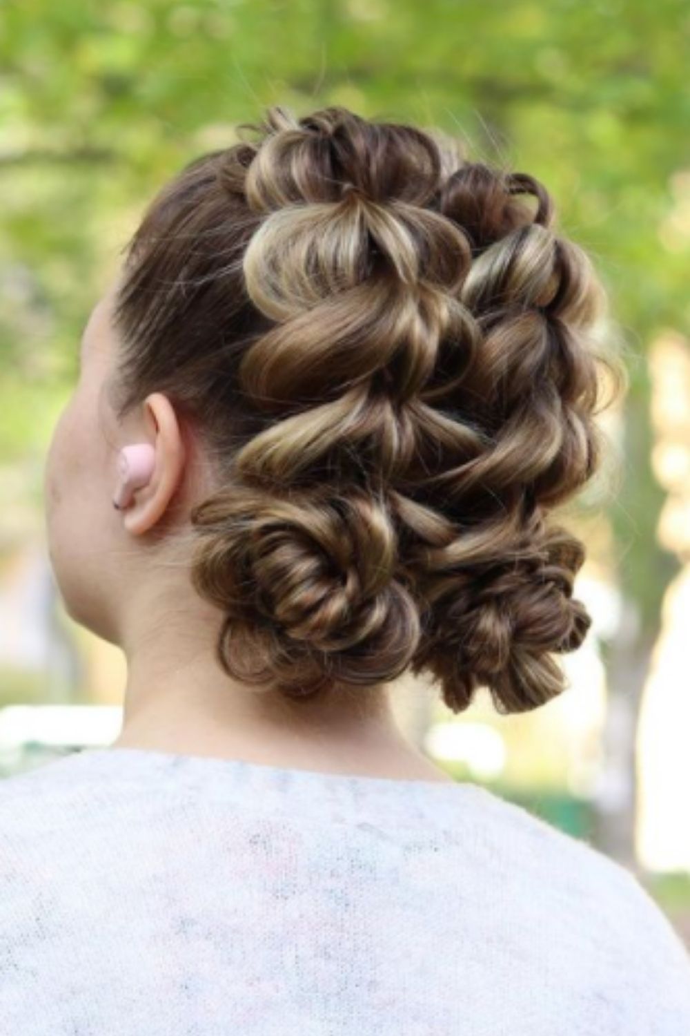 Double braids for homecoming hairstyles updo