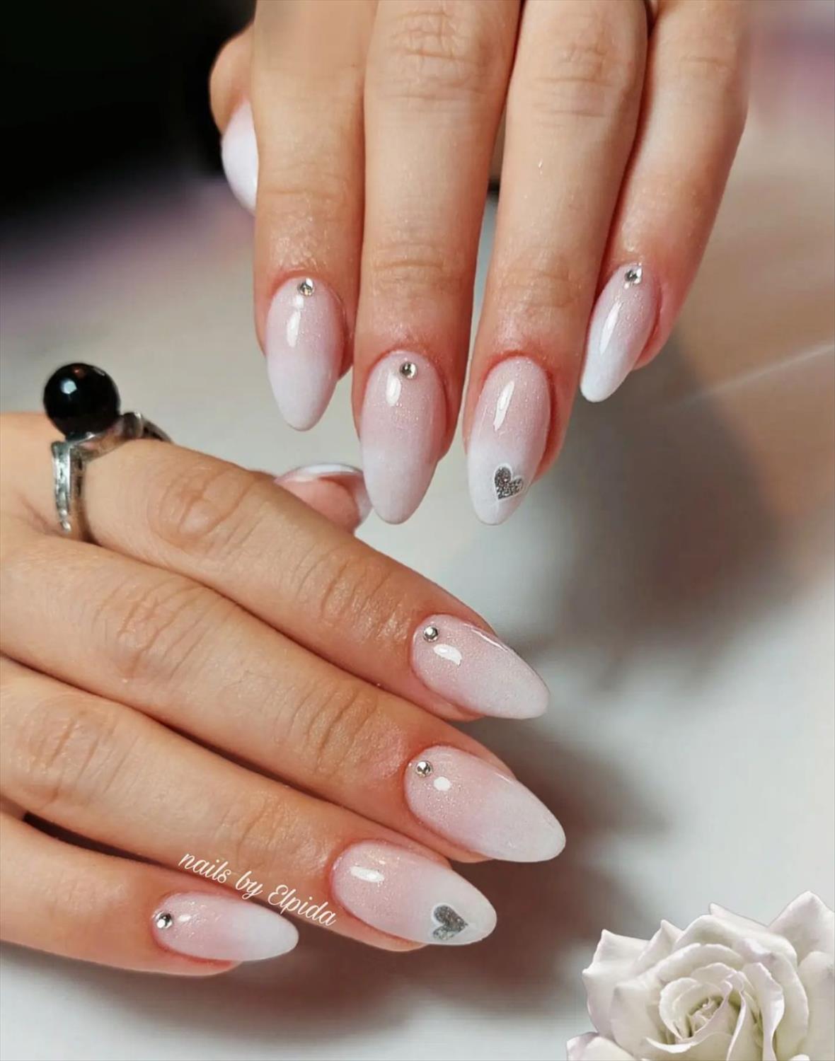 ELEGANT BRIDE WEDDING NAILS DESIGN FOR YOUR BIG DAY