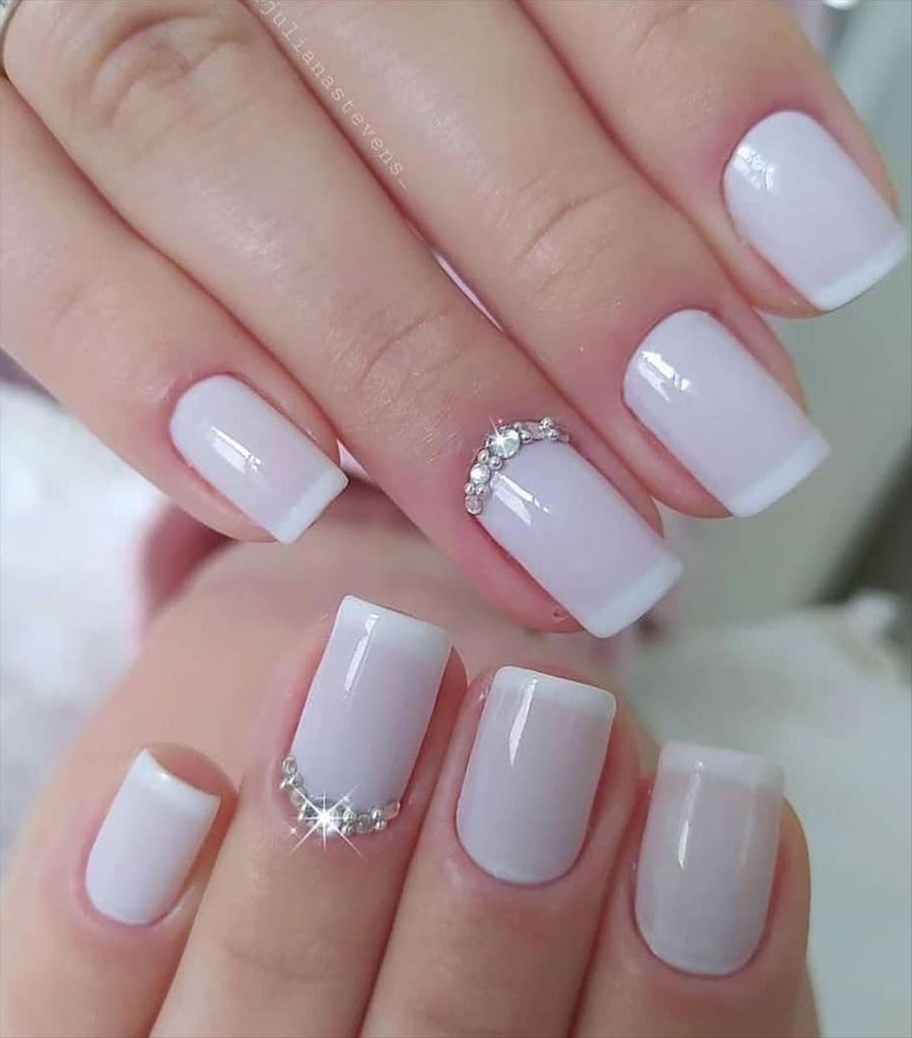 ELEGANT BRIDE WEDDING NAILS DESIGN FOR YOUR BIG DAY