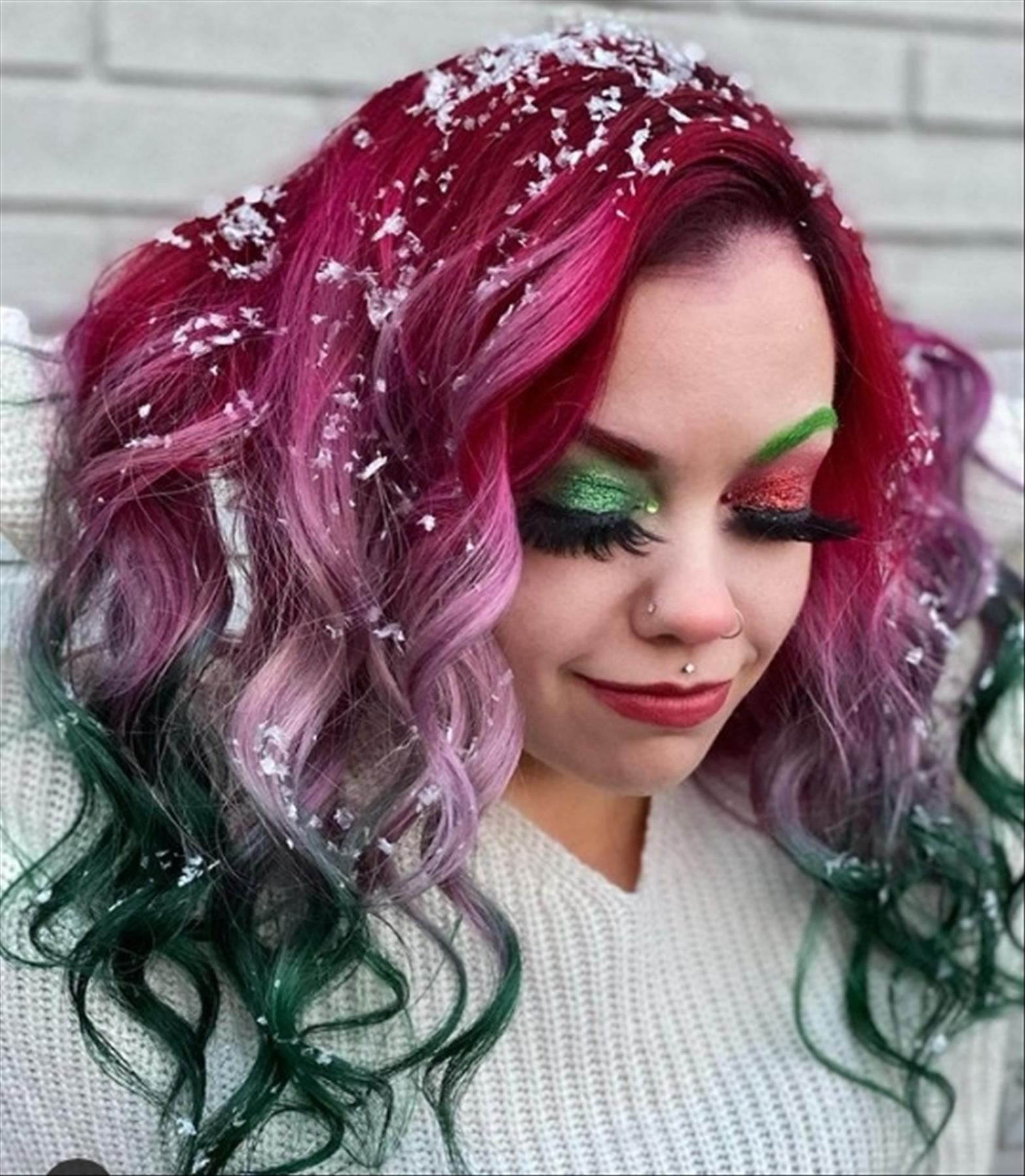 Brilliant Christmas Hair Color Ideas for Winter