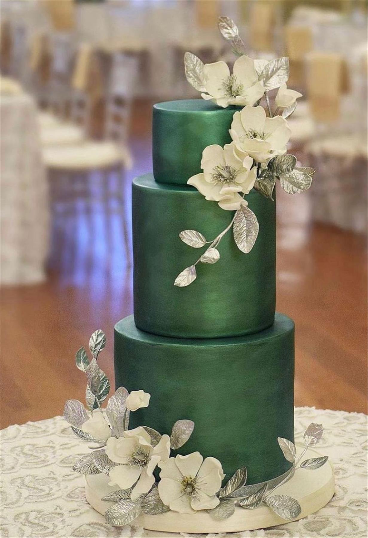 Romantic Winter wedding cakes ideas for Christmas wedding 2021