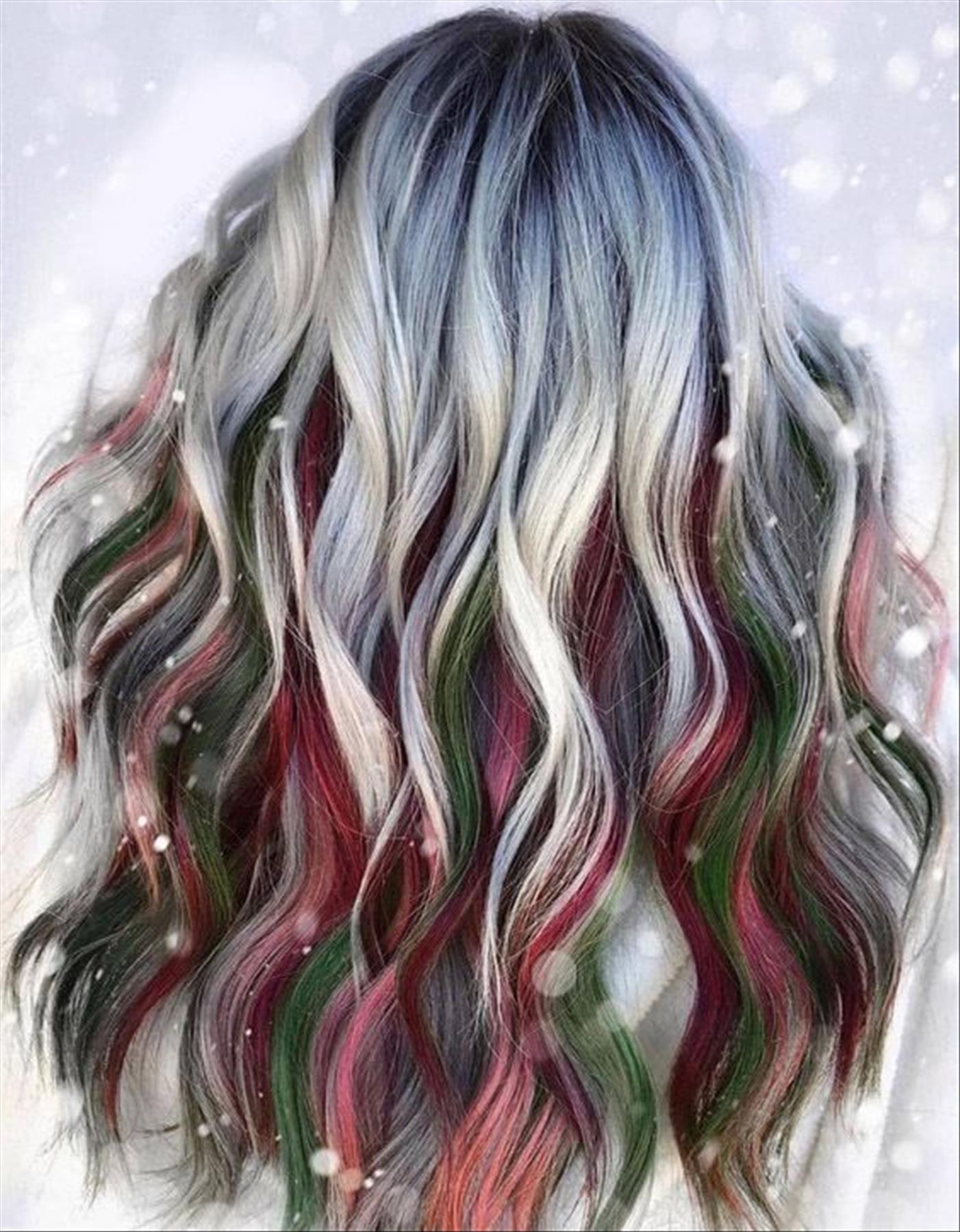 Brilliant Christmas Hair Color Ideas for Winter