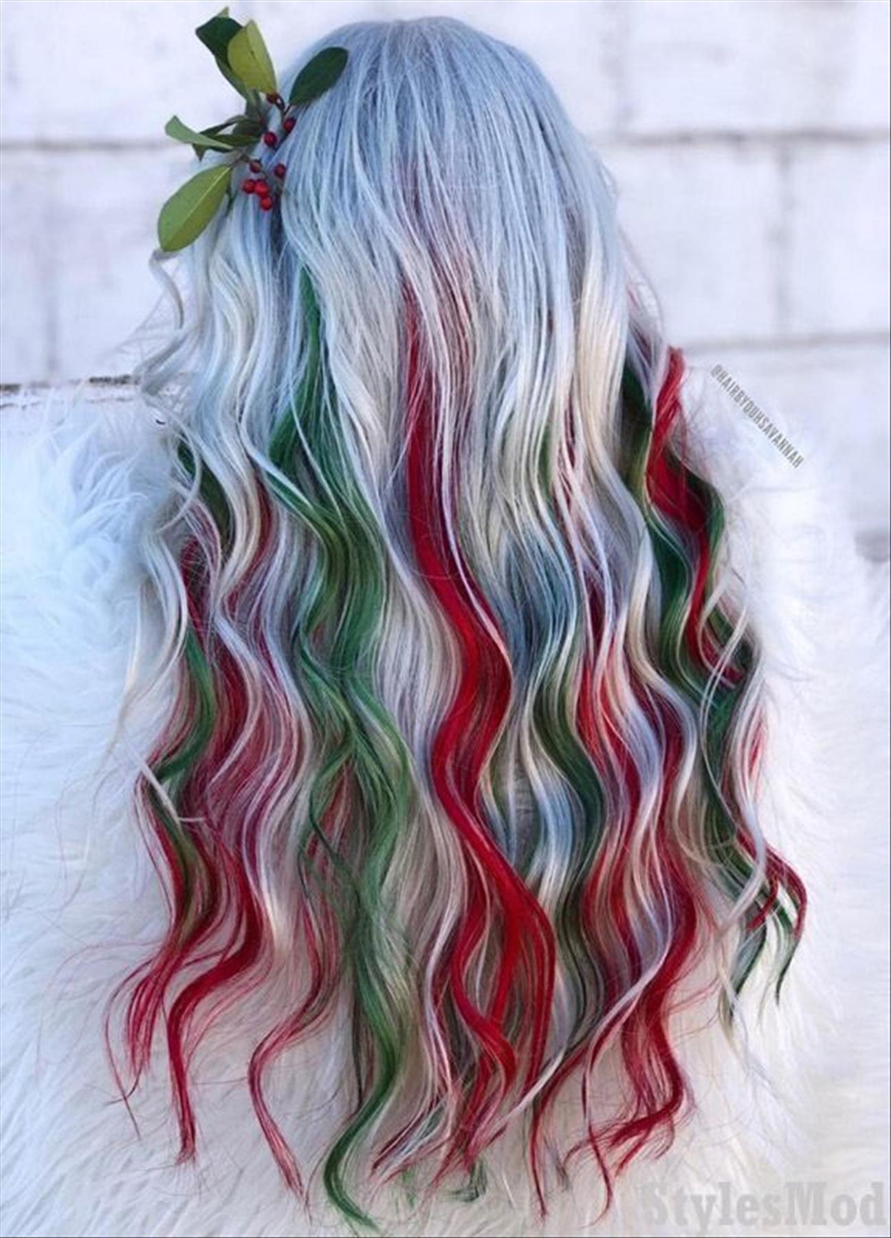 Brilliant Christmas Hair Color Ideas for Winter