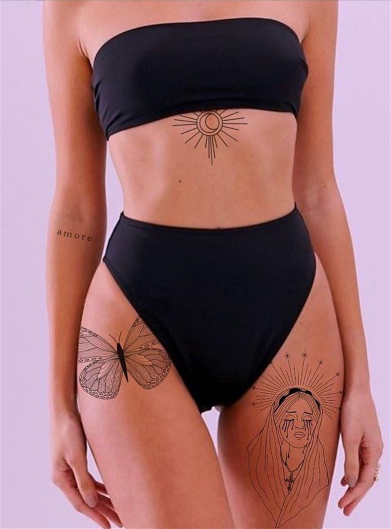 Cool Female Baddie Tattoos Design To Be Hot Girls