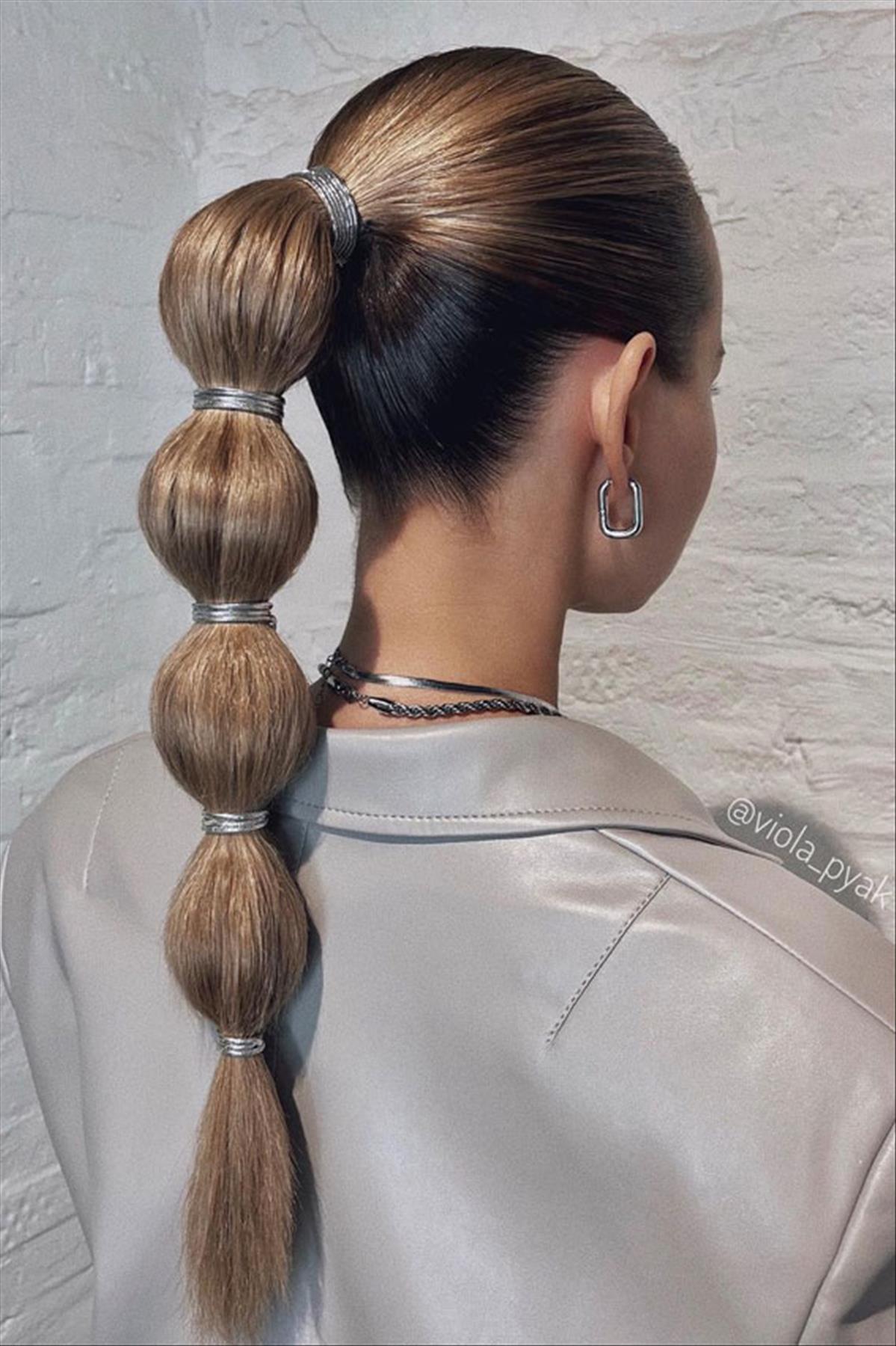 Chic Ways to Wear Bubble Braid Hairstyles Trending Now