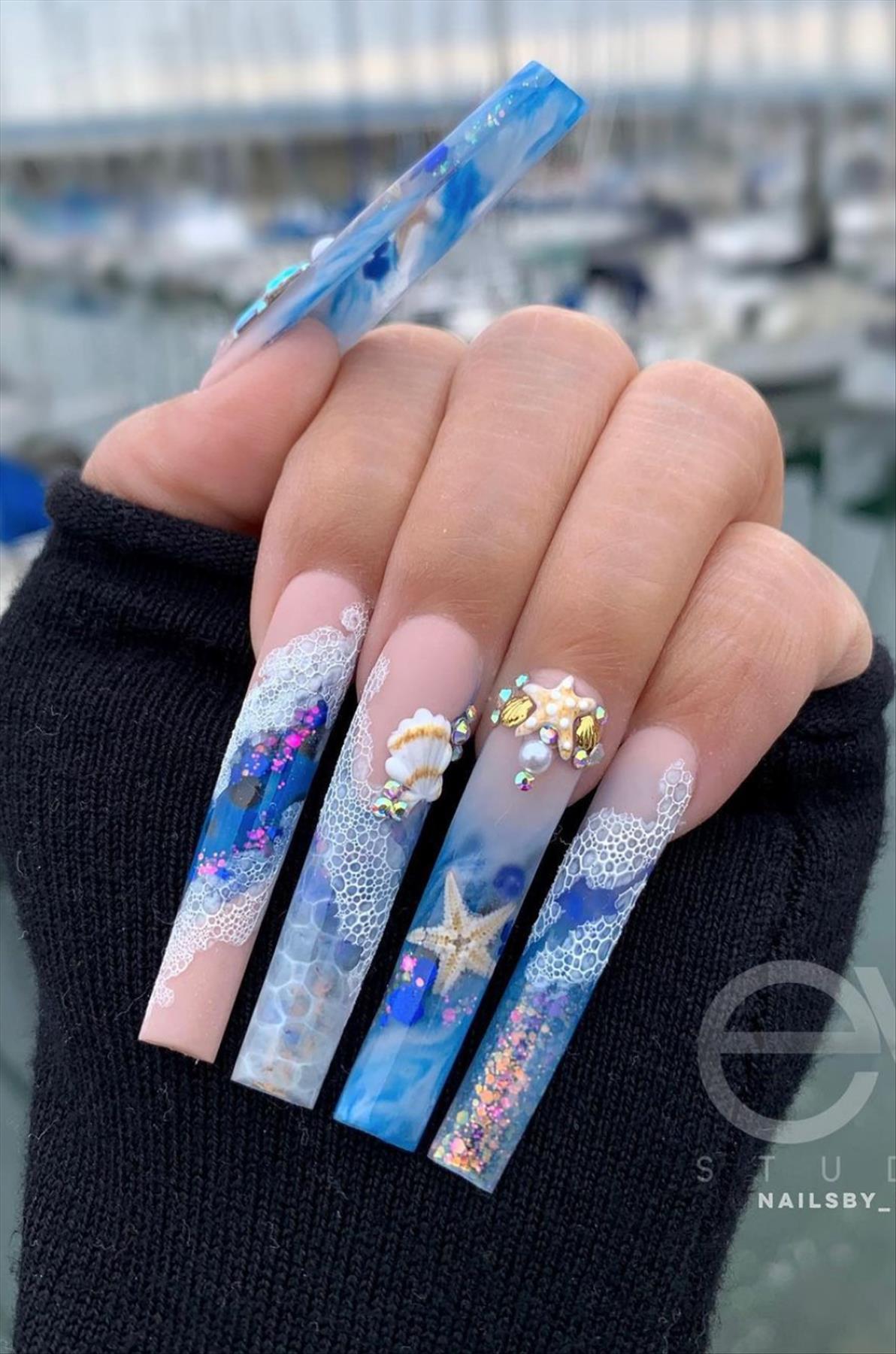 Beautiful acrylic coffin nails inspiration for any season