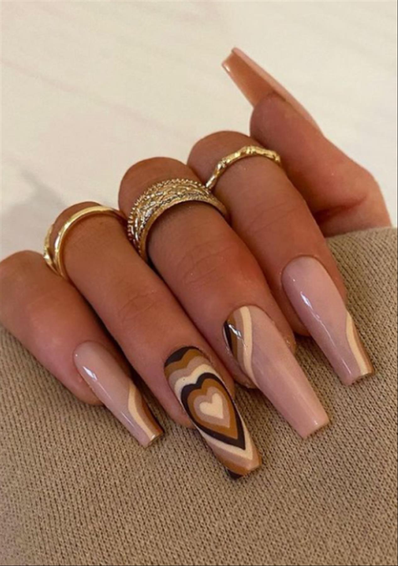 Fall nail colors 2022 | 53 chic brown nails design inspiration